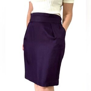 JACOB 100% Silk Pencil Skirt
